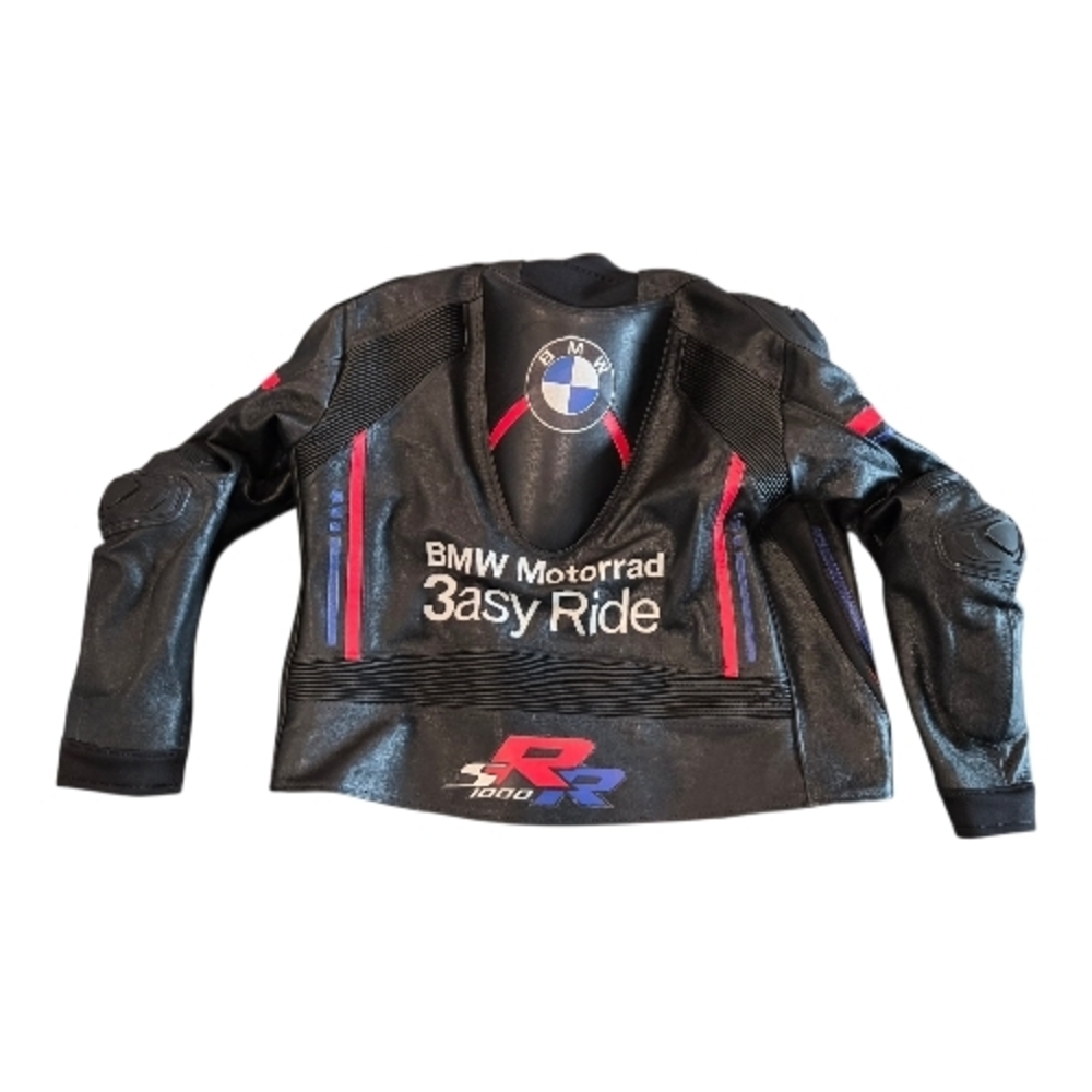 BMW Motorrad Black Motorcycle Jacket Large New NWOT - Picture 3 of 7